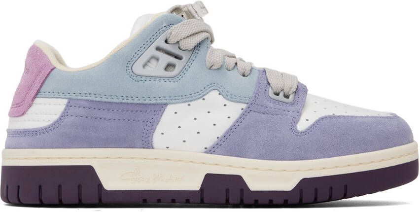 Acne Studios Blue & Purple Preppy Low Sneakers - Picture 5