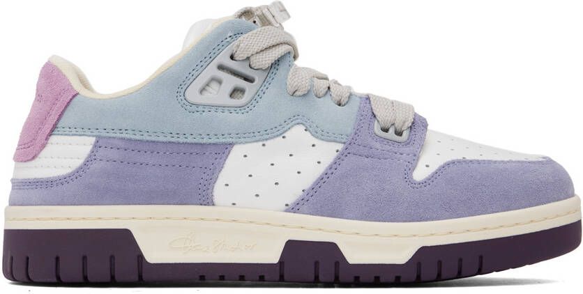 Acne Studios Blue & Purple Preppy Low Sneakers - Picture 5