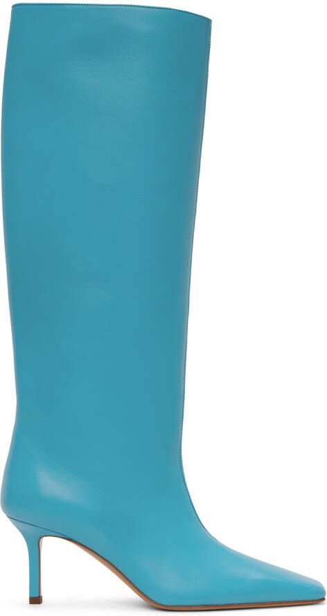 Acne Studios Blue Heel Boots - Picture 3