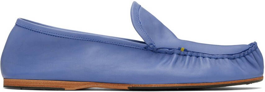 Acne Studios Blue Slip-On Loafers - Picture 5