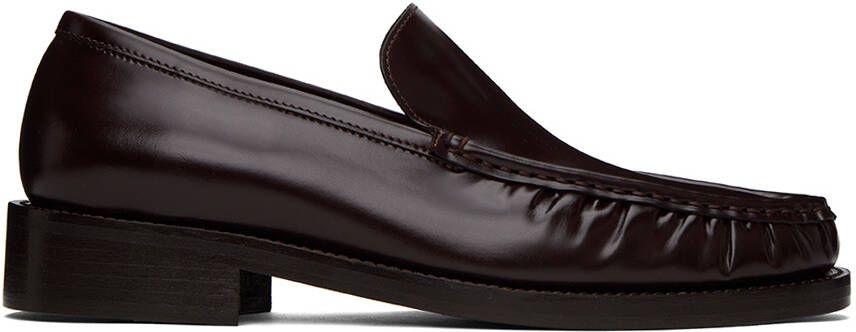 Acne Studios Brown Initials Loafers - Picture 5
