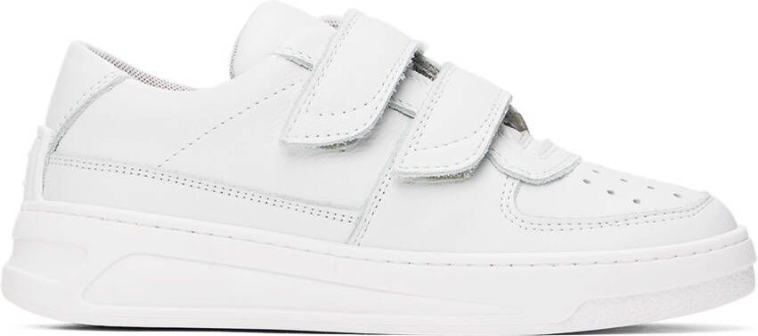 Acne Studios Kids White Velcro Strap Sneakers - Picture 5