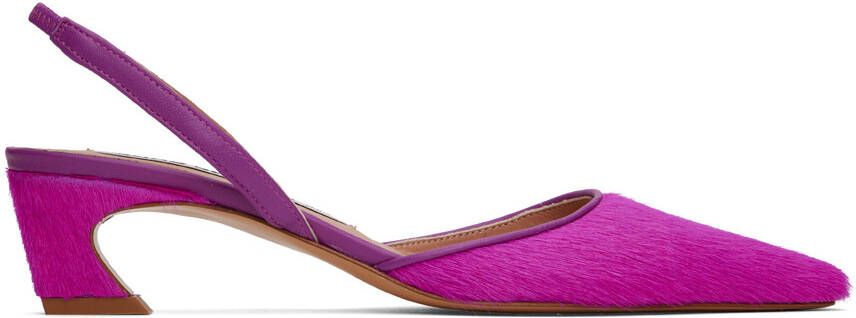 Acne Studios Pink Slingback Pumps - Picture 5