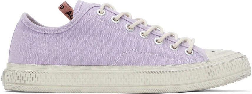 Acne Studios Purple Ballow Tumbled Low Sneakers - Picture 5