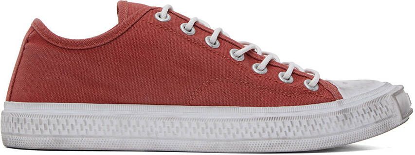 Acne Studios Red Faded Sneakers - Picture 5