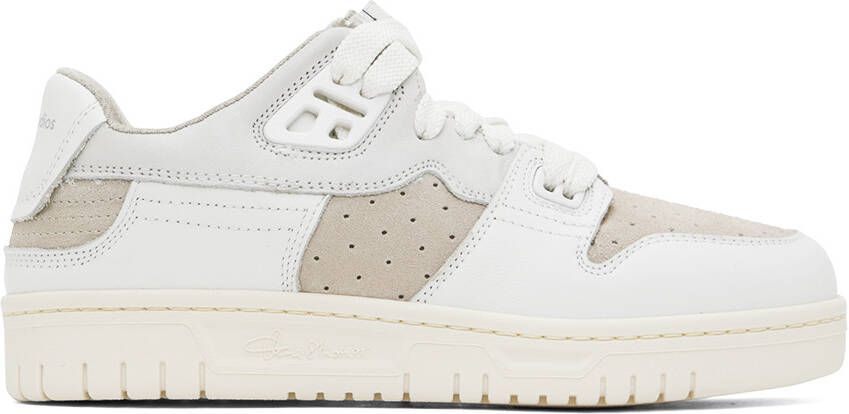Acne Studios White & Beige Basket Sneakers