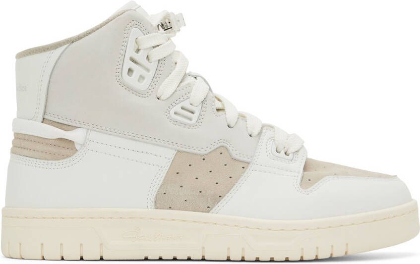 Acne Studios White & Beige Paneled Sneakers - Picture 2