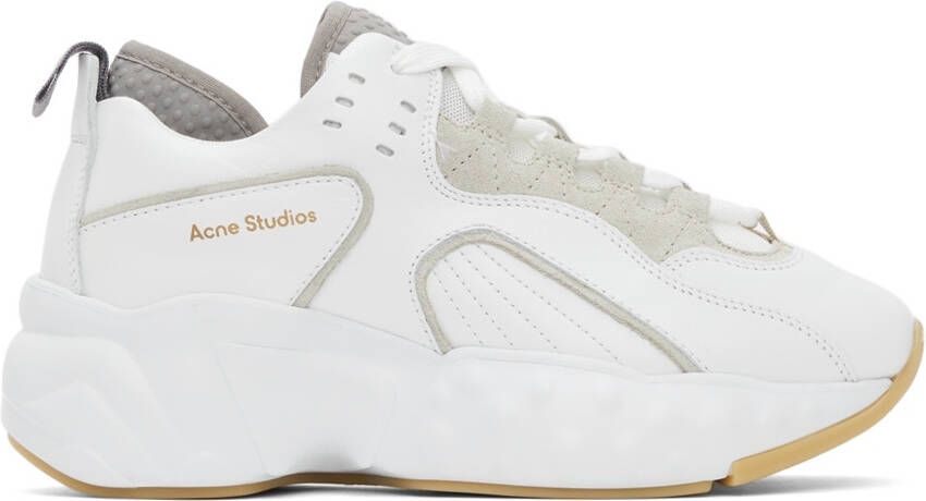 Acne Studios White Nappa Sneakers - Picture 5
