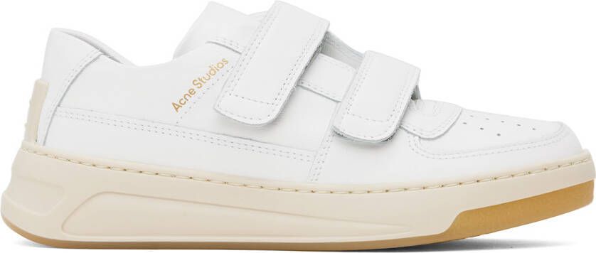 Acne Studios White Velcro Strap Sneakers - Picture 5