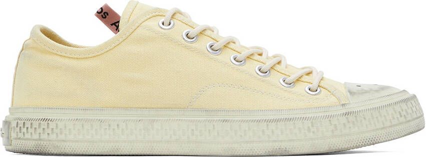 Acne Studios Yellow Ballow Tumbled Low Sneakers - Picture 5