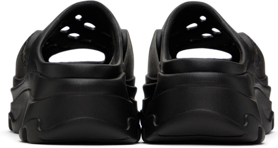 Adidas by Stella McCartney Black Peep Toe Clogs