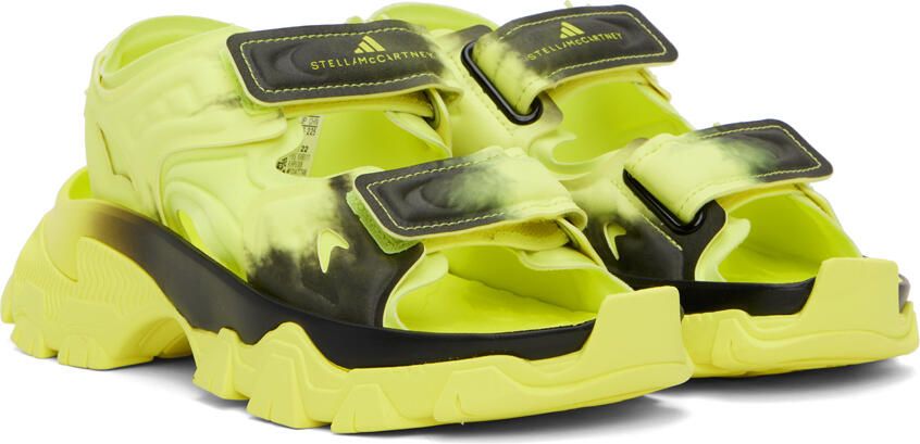 Adidas by Stella McCartney Green Hika Sandals - Picture 2