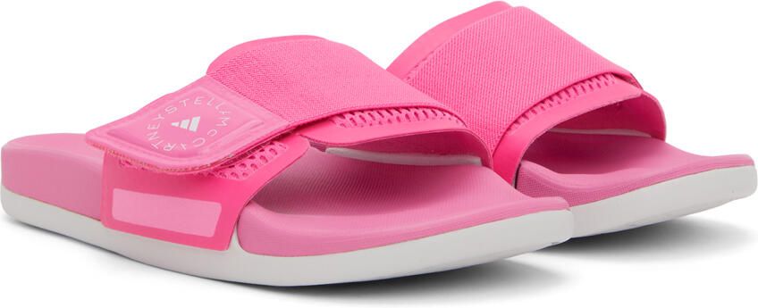 Adidas by Stella McCartney Pink Velcro Slides