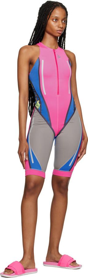 Adidas by Stella McCartney Pink Velcro Slides - Picture 3