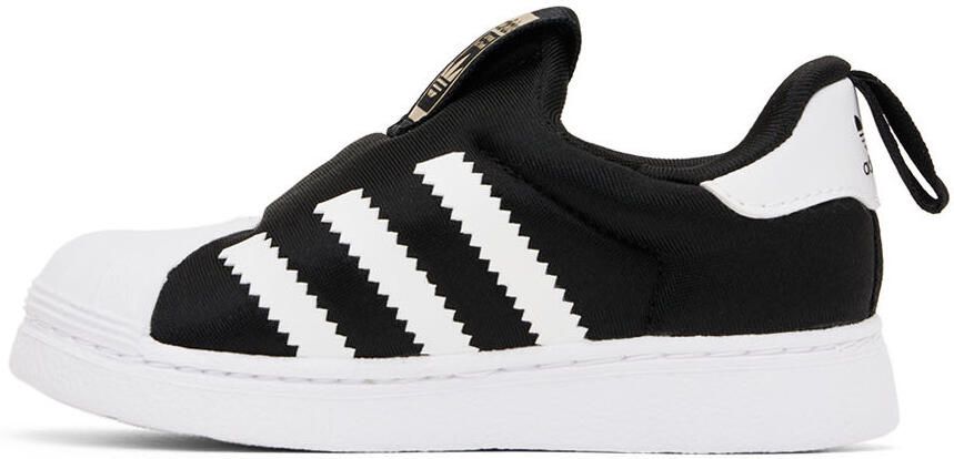 Adidas Kids Baby Black & White Superstar 360 Sneakers - Picture 2