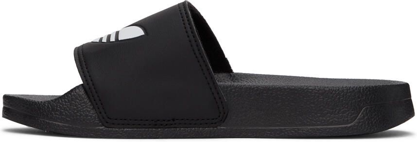 Adidas Kids Black Adilette Lite Big Kids Slides - Picture 4