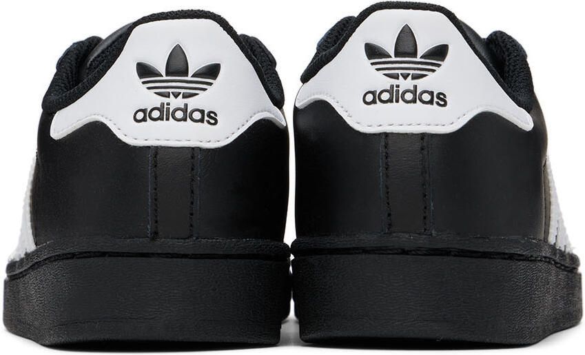 Adidas Kids Black Superstar Sneakers