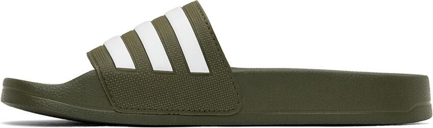 Adidas Kids Khaki Adilette Shower Little Kids Slides - Picture 3