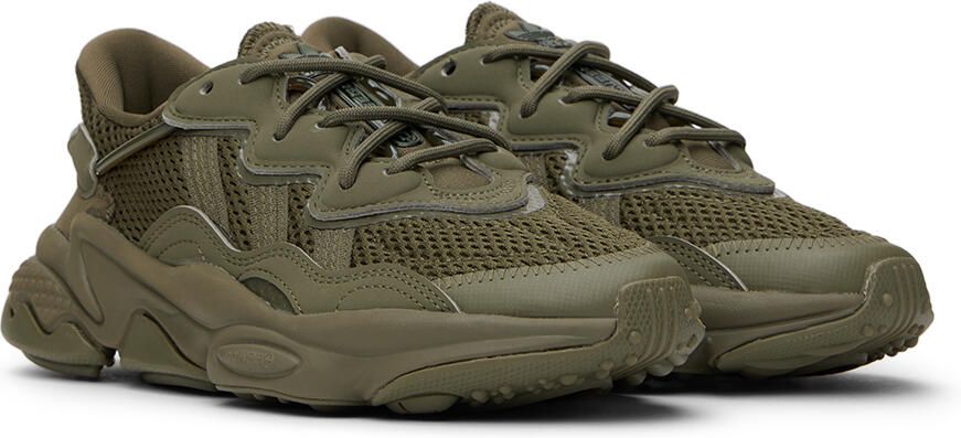 Adidas Kids Khaki Ozweego Big Kids Sneakers - Picture 2