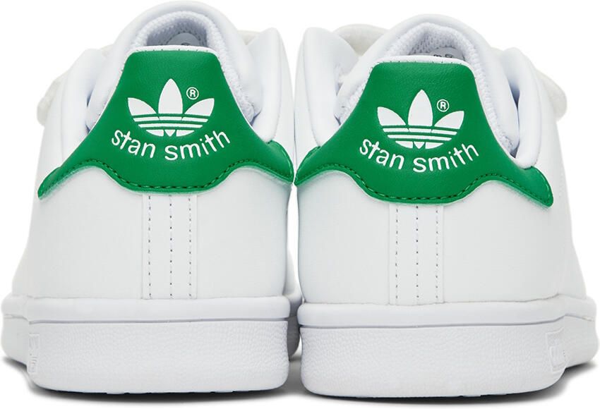 Adidas Kids White & Green Stan Smith Little Kids Sneakers