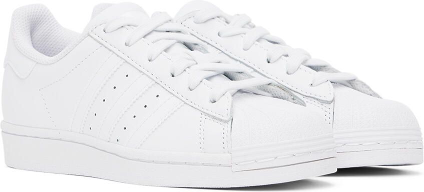Adidas Kids White Superstar Big Kids Sneakers