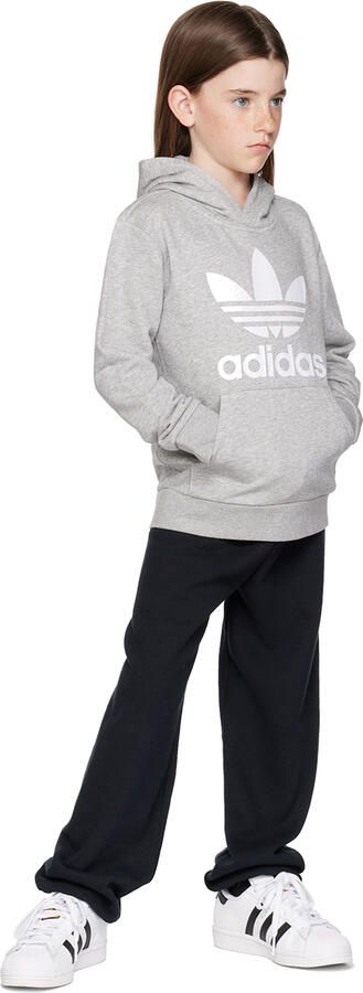 Adidas Kids White & Black Superstar Big Kids Sneakers - Picture 4