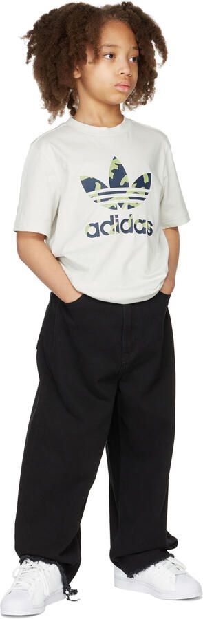 Adidas Kids White Superstar Big Kids Sneakers - Picture 4