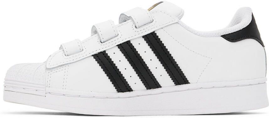 Adidas Kids White & Black Superstar Little Kids Sneakers - Picture 4