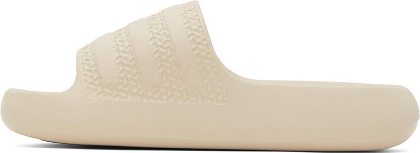 Adidas Originals Beige Adilette Ayoon Slides - Picture 3