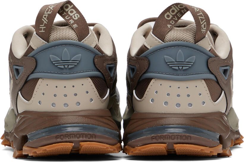Adidas Originals Beige & Brown Hyperturf Sneakers