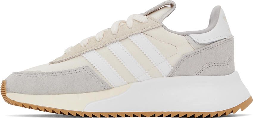 Adidas Originals Beige & Gray Retropy F2 Sneakers - Picture 3
