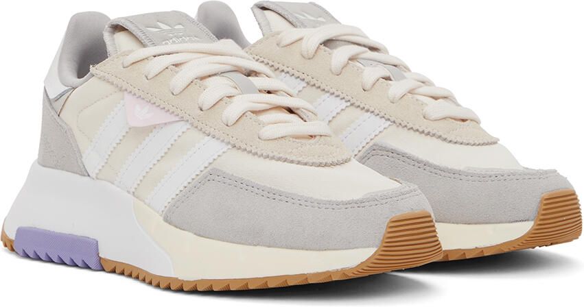 Adidas Originals Beige & Gray Retropy F2 Sneakers - Picture 2