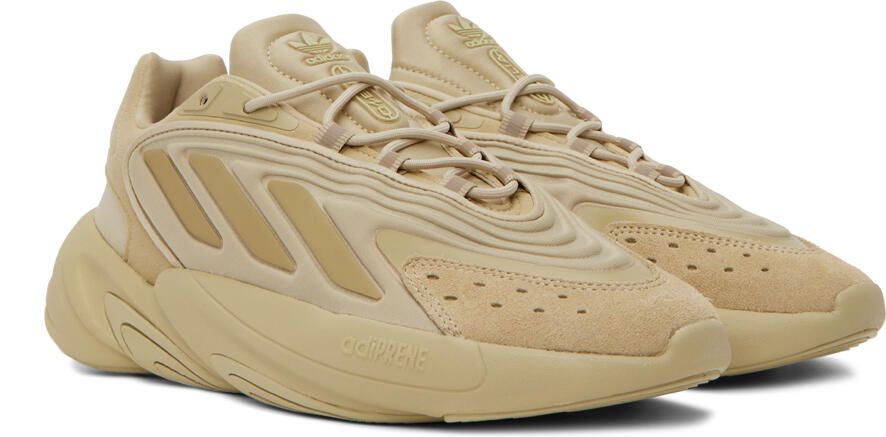 Adidas Originals Beige Ozelia Sneakers - Picture 2