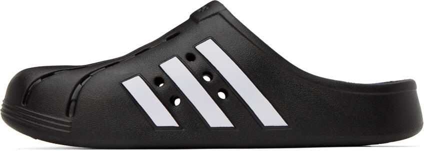 Adidas Originals Black Adilette Clogs Sandals - Picture 3