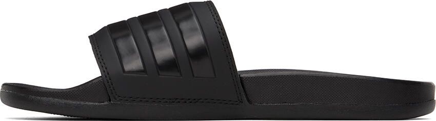 Adidas Originals Black Adilette Comfort Slides - Picture 4