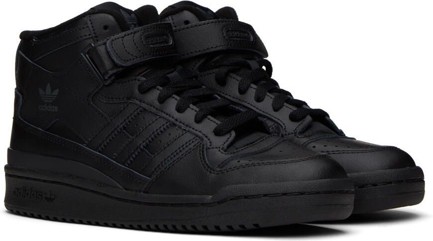 Adidas Originals Black Forum Mid Sneakers