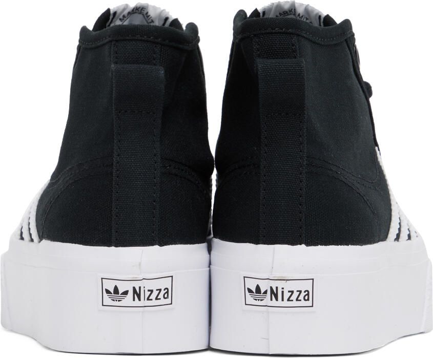 Adidas Originals Black Nizza Platform Mid Sneakers