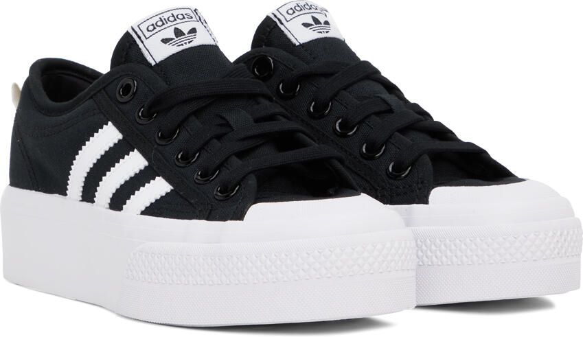 Adidas Originals Black Nizza Platform Sneakers