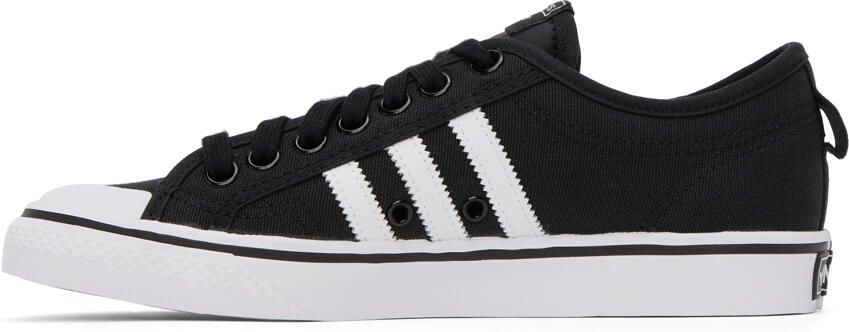 Adidas Originals Black Nizza Sneakers - Picture 3