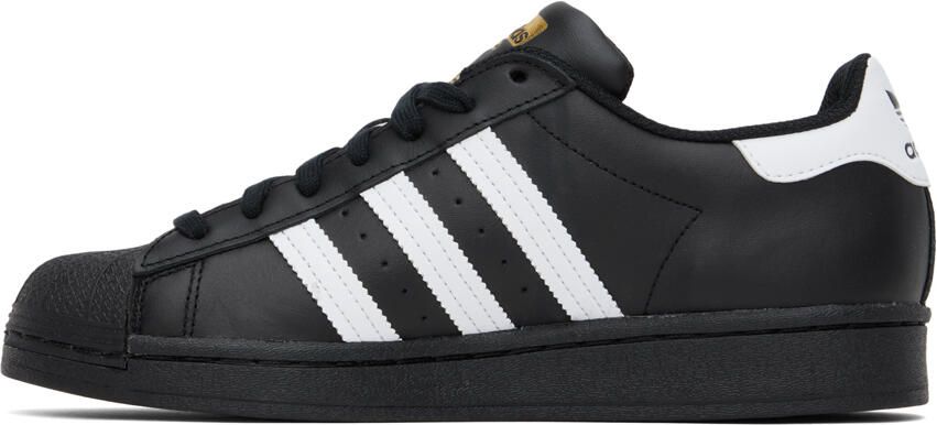 Adidas Originals Black Superstar Sneakers - Picture 3