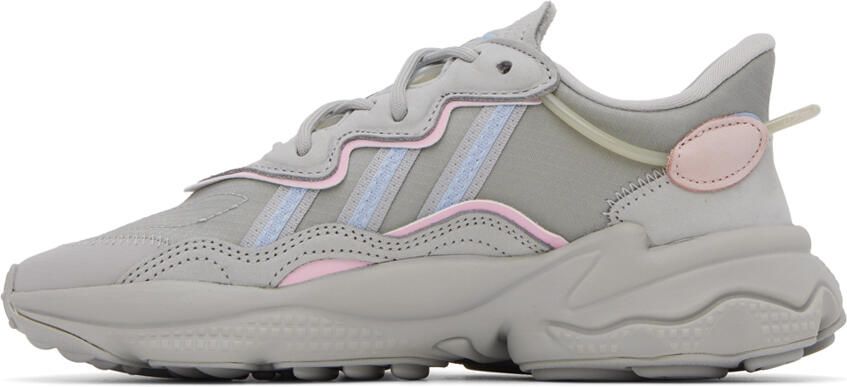 Adidas Originals Gray Ozweego Sneakers - Picture 3