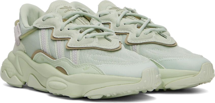 Adidas Originals Green Ozweego Sneakers - Picture 2