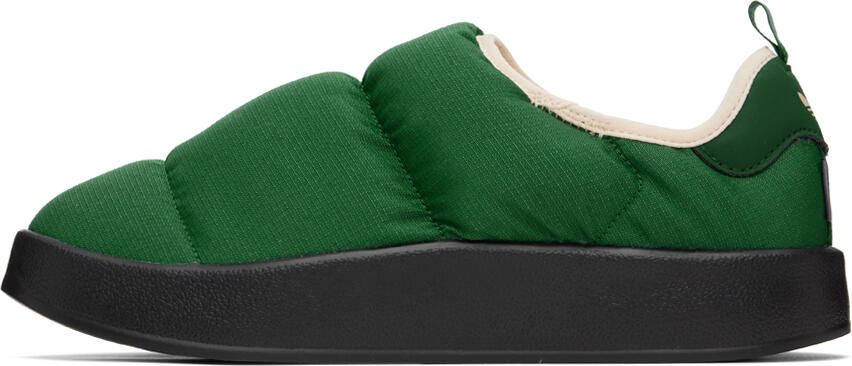 Adidas Originals Green Puffylette Slippers - Picture 3