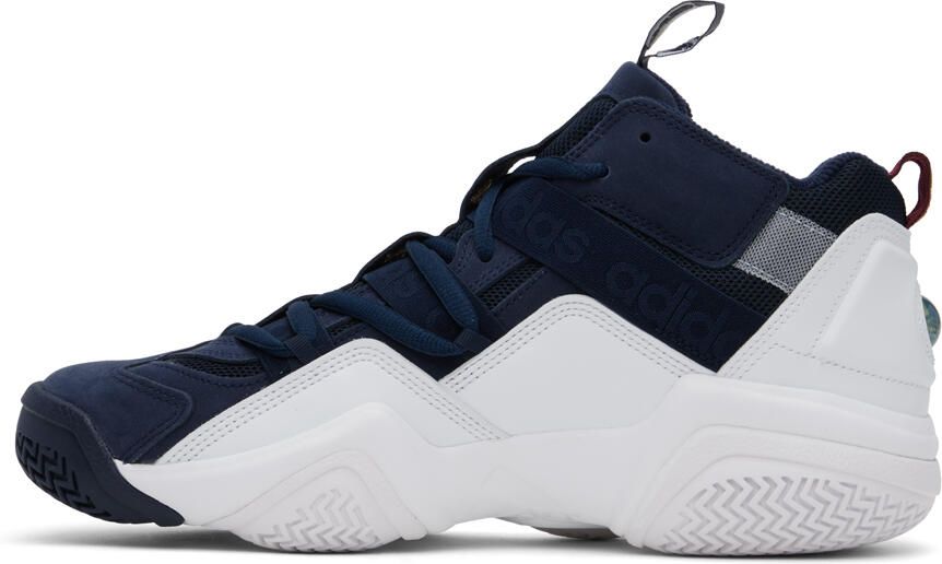 Adidas Originals Navy & White Top Ten 2000 Sneakers - Picture 3