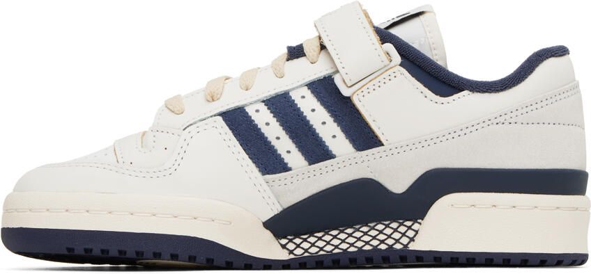Adidas Originals Off-White & Navy Forum 84 Sneakers - Picture 3