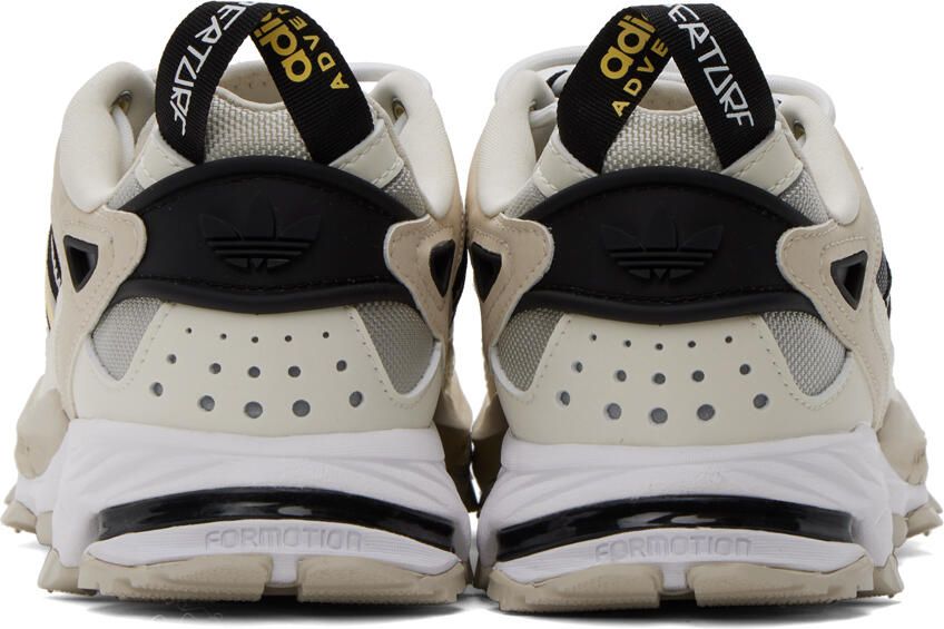 Adidas Originals Off-White & Yellow Hyperturf Sneakers