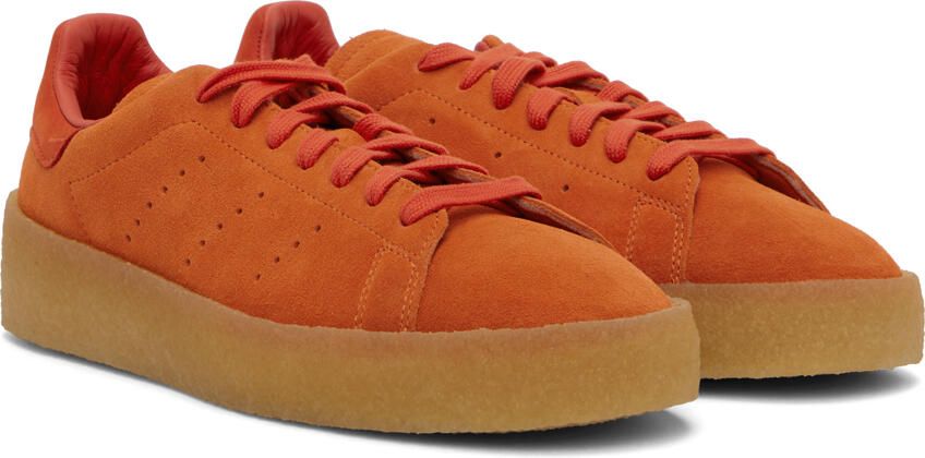 Adidas Originals Orange Stan Smith Crepe Sneakers - Picture 2
