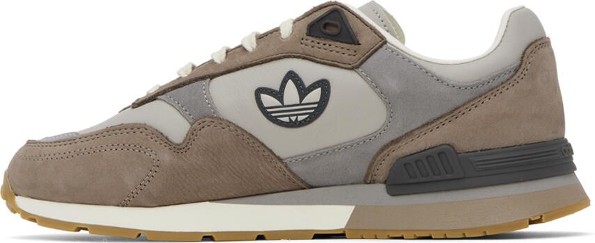 Adidas Originals Taupe & Gray Treziod Sneakers - Picture 3