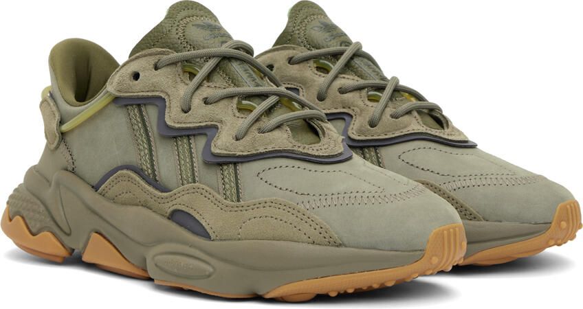 Adidas Originals Taupe Ozweego Sneakers - Picture 2