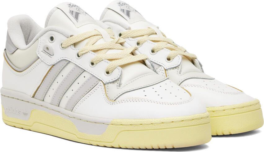 Adidas Originals White & Beige Rivalry Low 86 Sneakers - Picture 2